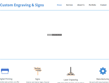 Tablet Screenshot of customengravingandsigns.com